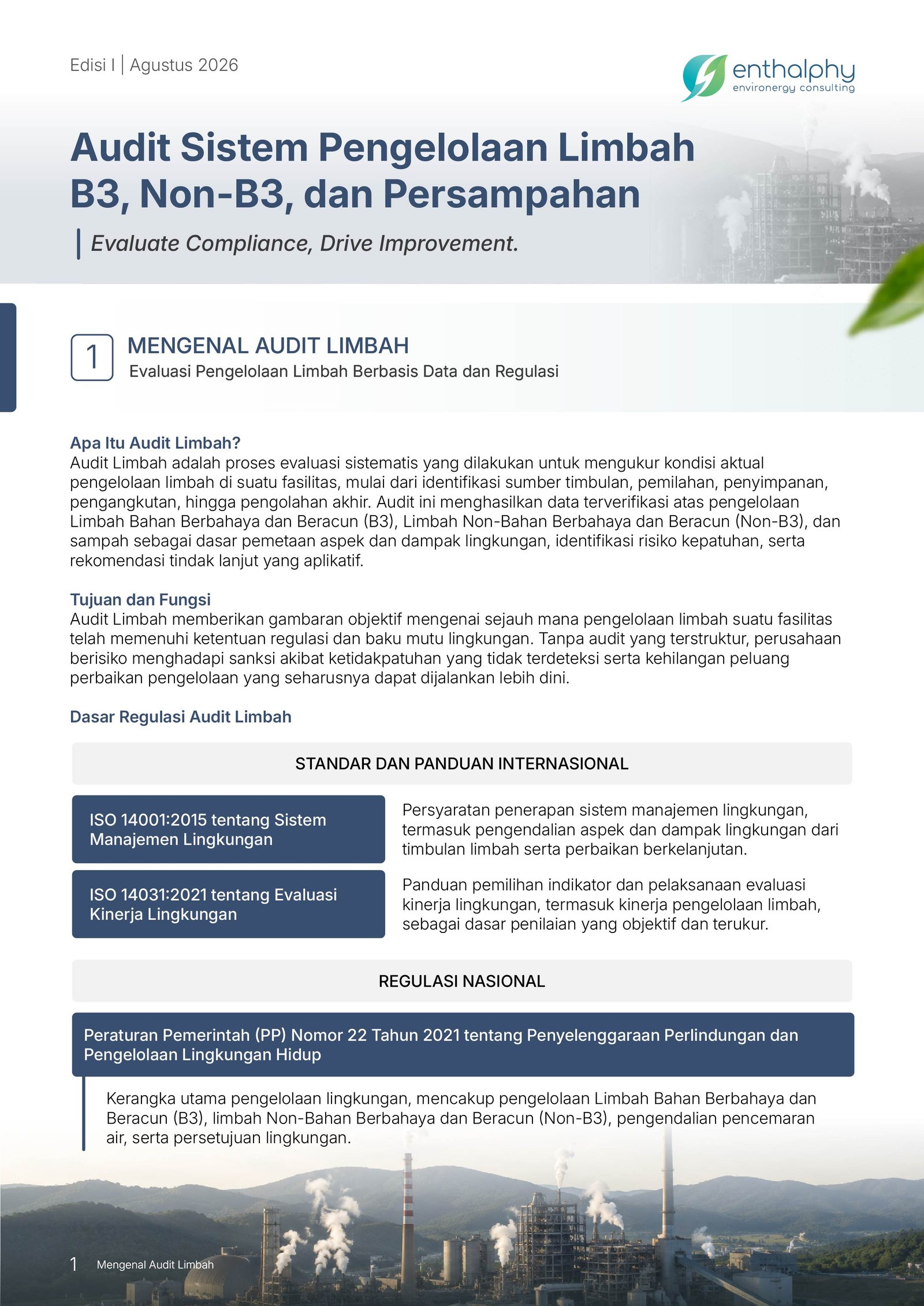 Audit Sistem Pengelolaan Limbah B3, Non-B3, dan Persampahan