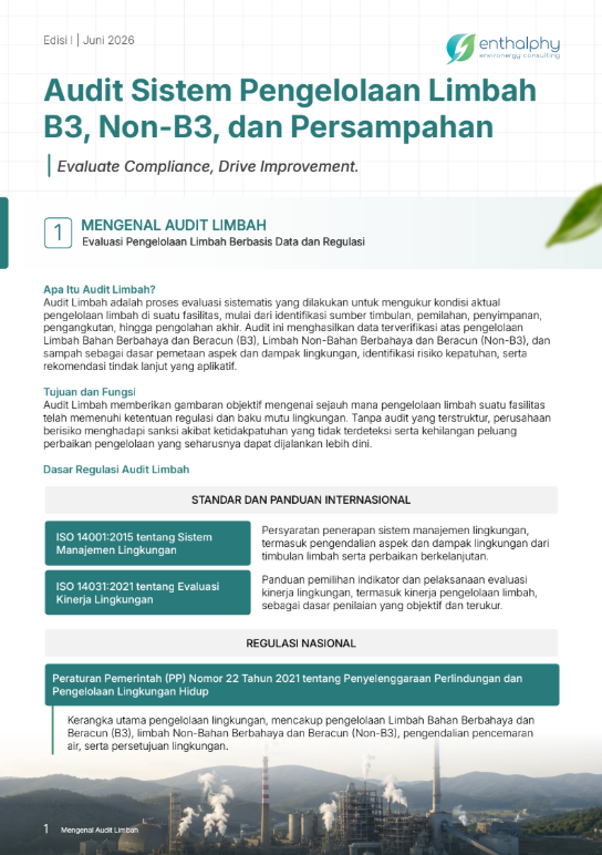 Audit Sistem Pengelolaan Limbah B3, Non-B3, dan Persampahan